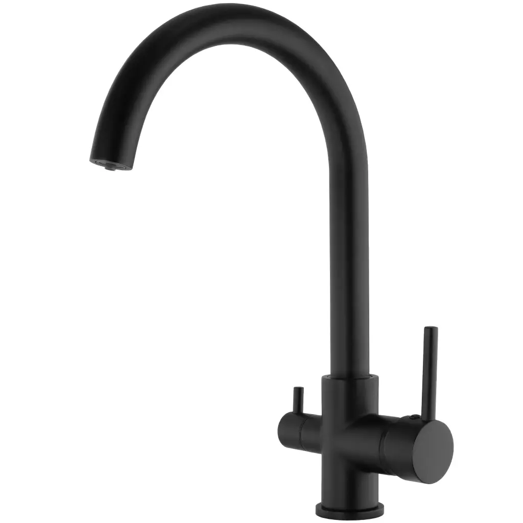 Negro mate grifo 3 vías osmosis.webp